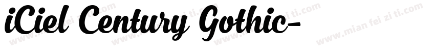iCiel Century Gothic字体转换